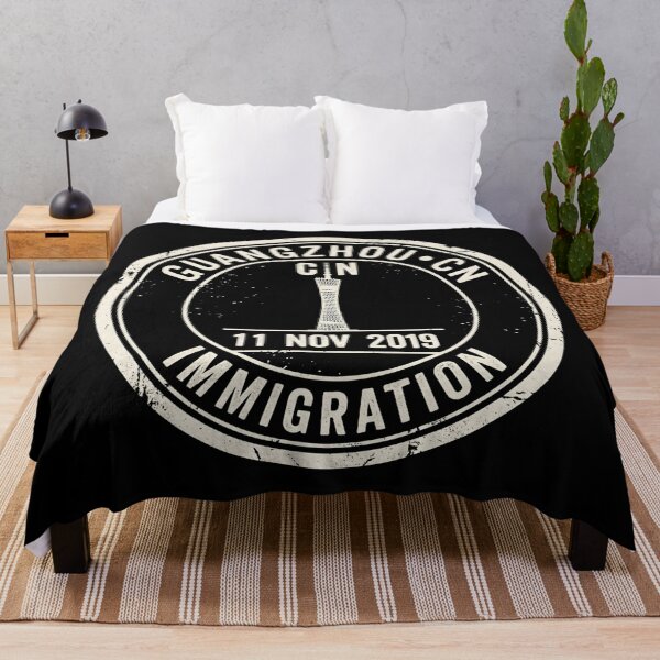 Item preview, Guangzhou Immigration Circular Passport Stamp designed and sold by SplashTastic.