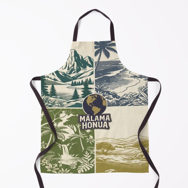 Item preview, Mālama Honua Care for the Earth - Póster impreso de arte minimalista para la conservación de Hawái designed and sold by MālamaThreads.