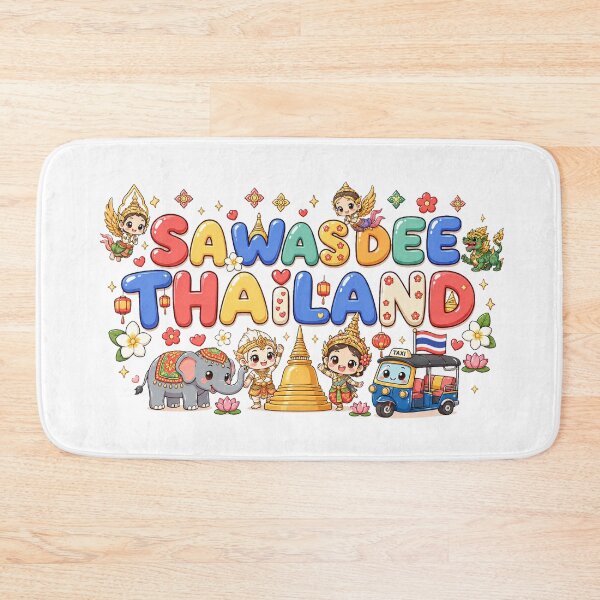 Item preview, Sawasdee Thailand Cute Travel Cartoon Illustration designed and sold by Beeform.