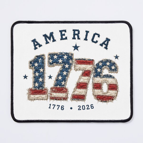 Artikelvorschau, Vintage-Patchwork zum 250. Jahrestag der USA entworfen und verkauft von Applecrunch.