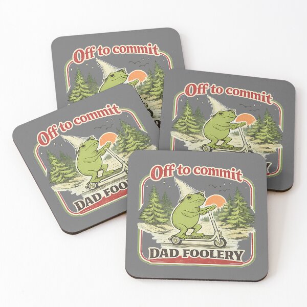 Item preview, Off to Commit Dad Foolery Funny Frog Father Day designed and sold by KristineLi.