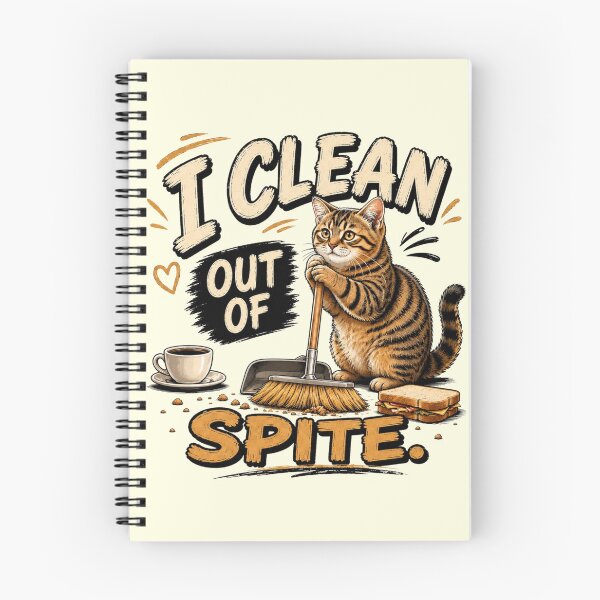 Item preview, Spite Cleaning Cat Sarcastic Housework Gift designed and sold by Gentlestate.