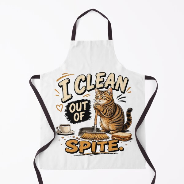 Item preview, Spite Cleaning Cat Sarcastic Housework Gift designed and sold by Gentlestate.