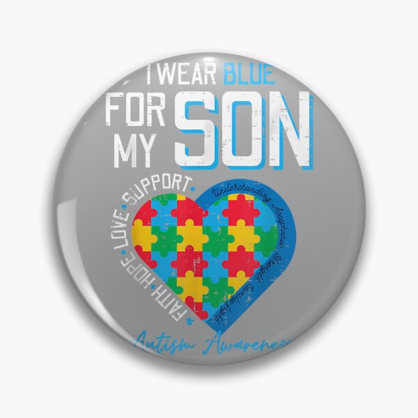 Item preview, Autism I Wear Blue for My Son Awareness Dad Mom Men Women designed and sold by KathieFaugh.