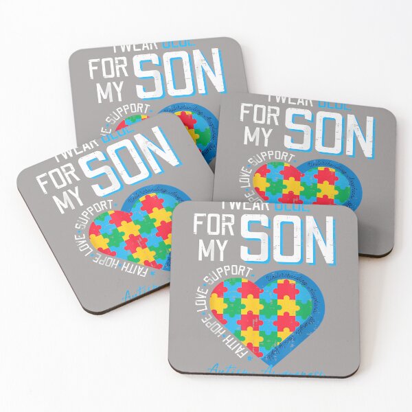 Item preview, Autism I Wear Blue for My Son Awareness Dad Mom Men Women designed and sold by KathieFaugh.