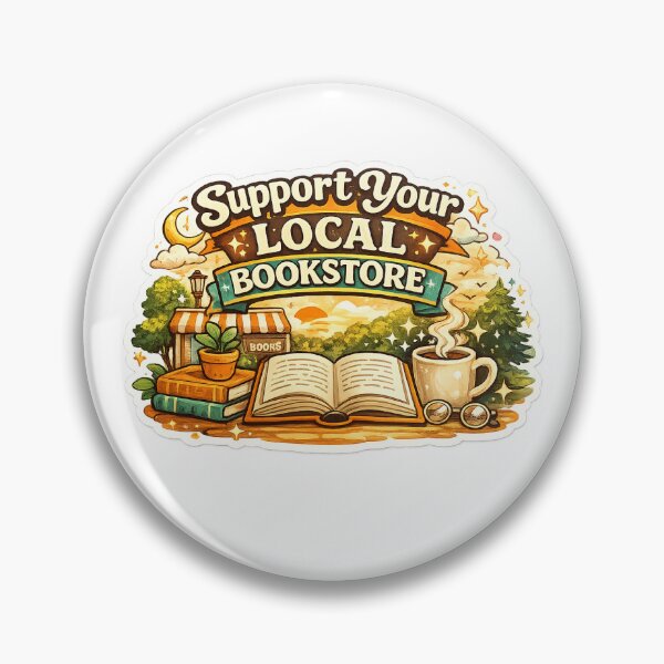 Item preview, Support Your Local Bookstore – Cozy Reading Aesthetic Sticker designed and sold by Var135.