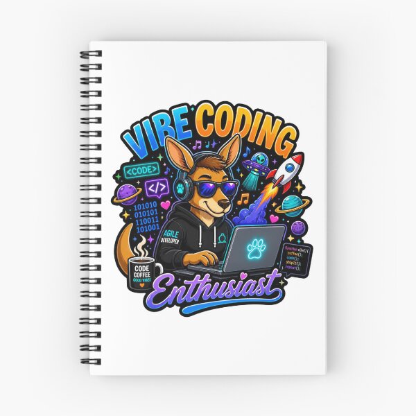 Item preview, Vibe Coding Enthusiast Kangaroo Agile Developer Sticker designed and sold by NuniDesigns.