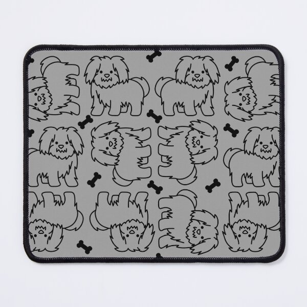 Item preview, Cute Kawaii Fluffy Dog Seamless Pattern Design designed and sold by NadDot.