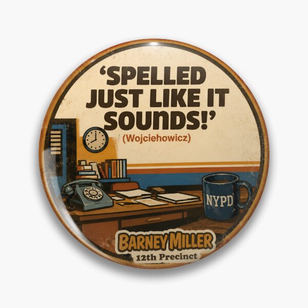 Item preview, Barney Miller – Spelled Just Like It Sounds designed and sold by Zayn Studio.
