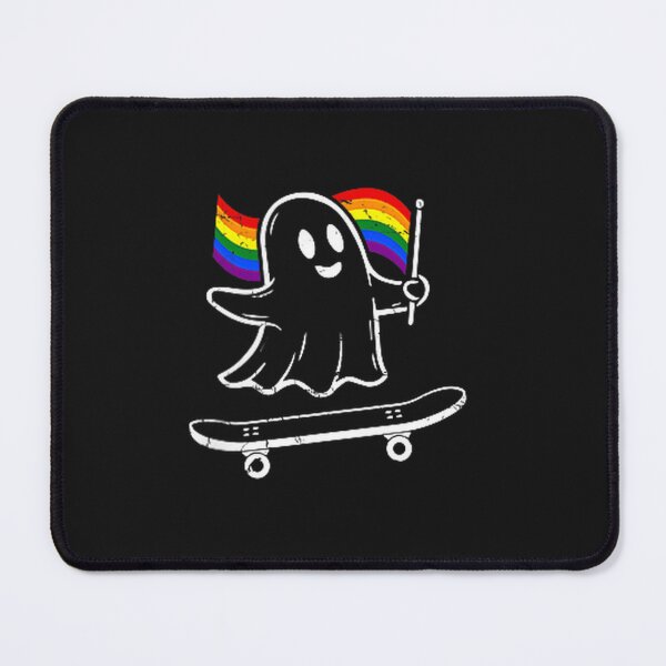 Item preview, Gay Pride Ghost Skateboard Pocket Skate Rainbow Flag LGBT designed and sold by FrankIsabel.