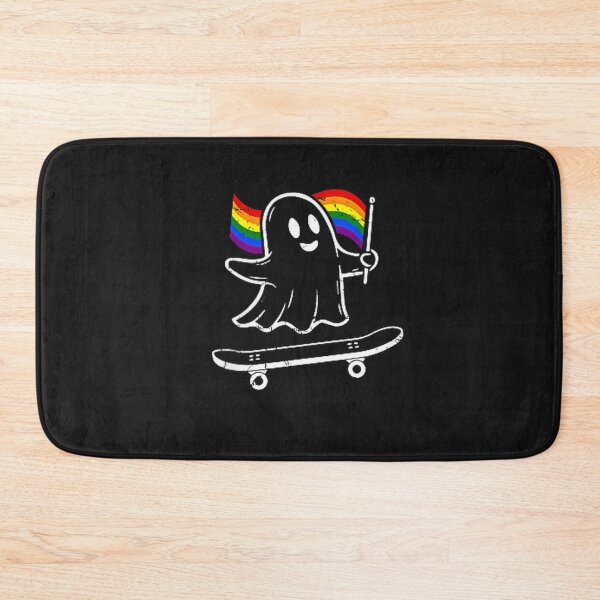 Item preview, Gay Pride Ghost Skateboard Pocket Skate Rainbow Flag LGBT designed and sold by FrankIsabel.