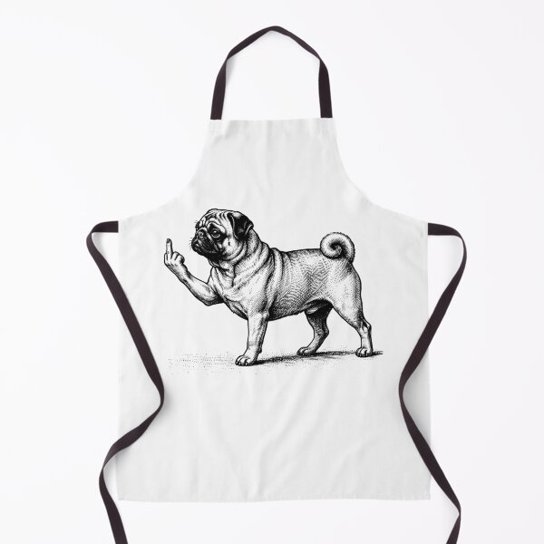 Item preview, Funny Pug Dog Midle Finger designed and sold by studio-ssaam.
