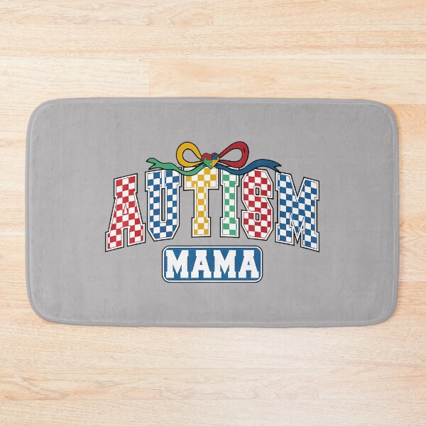 Item preview, Autism Mama Coquette Bow Checkered Print Autism Awareness designed and sold by KathieFaugh.