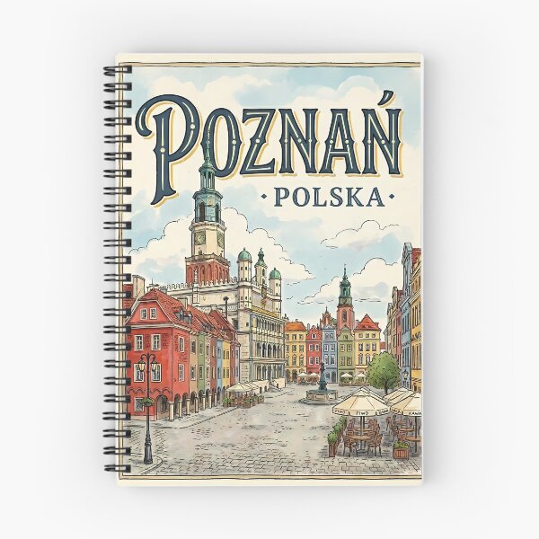 Item preview, Poznań Poland Illustrated Travel Poster designed and sold by Ar0undTheW0rld.