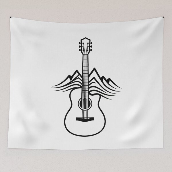 Item preview, Mountain Guitar Sound Waves designed and sold by NatureHarmony16.
