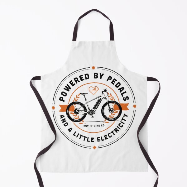 Item preview, Powered by Pedals and a Little Electricity | Funny E-Bike Vintage Badge Design designed and sold by ArcticFoxStudio.