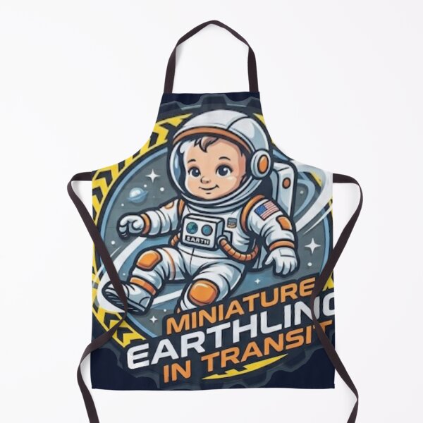 Item preview, Miniature Earthling in Transit Cute Baby Astronaut Space Art designed and sold by KabronX.