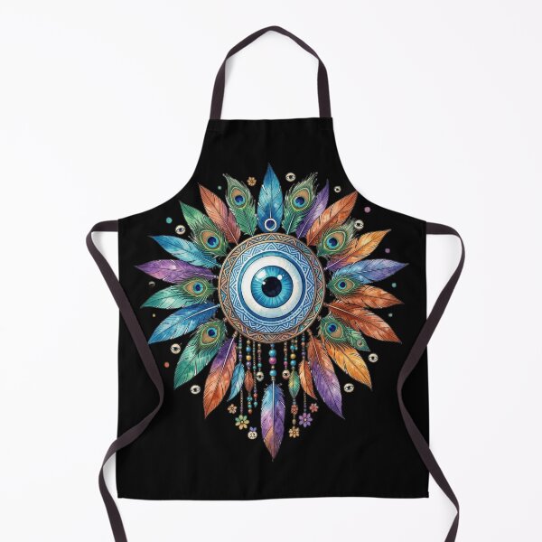 Item preview, Boho Evil Eye Feather Mandala designed and sold by TheUnveiledEye.
