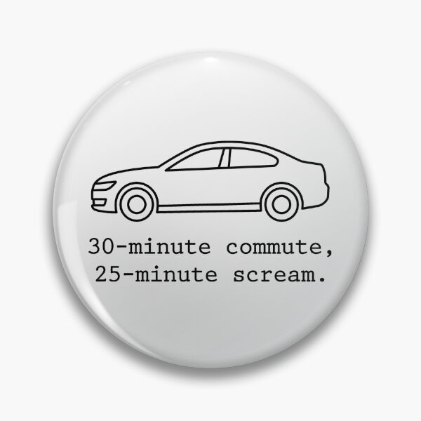 Item preview, 30 Minute Commute Minimalist Car Lineart designed and sold by SplashTastic.