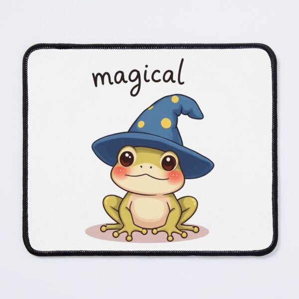 Item preview, Cute Magical Frog with Wizard Hat Cartoon designed and sold by BeautifulVibe.