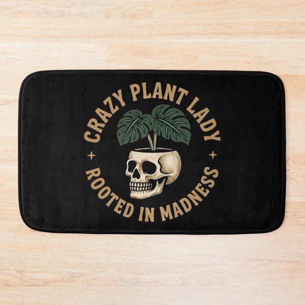 Item preview, Crazy Plant Lady Funny Monstera Skull Planter designed and sold by Eh Plus Designs.