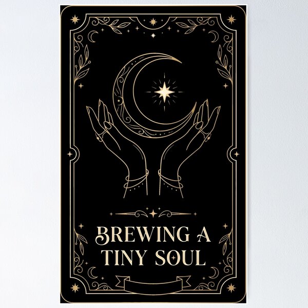 Item preview, Brewing a Tiny Soul Celestial Tarot Card designed and sold by SplashTastic.