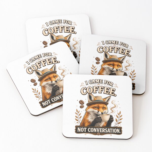 Item preview, Antisocial Fox Sarcastic Coffee Lover Gift designed and sold by Gentlestate.