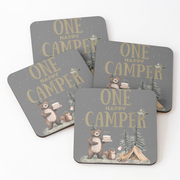 Item preview, One Happy Camper 1st Birthday Camping designed and sold by KristineLi.