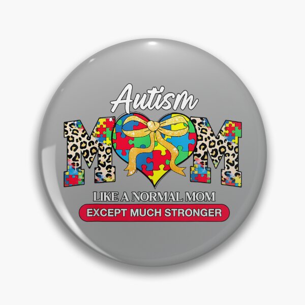 Item preview, Autism Mom Heart Leopard Mama Dad Family Autism Awareness designed and sold by KathieFaugh.