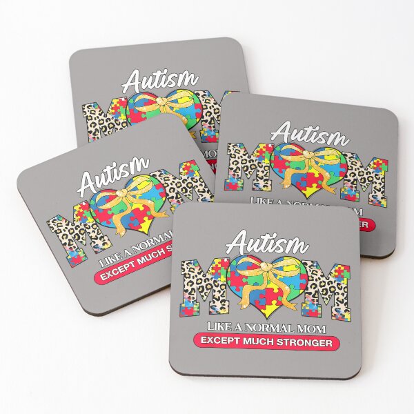 Item preview, Autism Mom Heart Leopard Mama Dad Family Autism Awareness designed and sold by KathieFaugh.