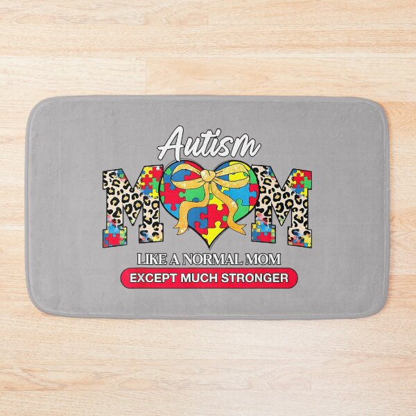 Item preview, Autism Mom Heart Leopard Mama Dad Family Autism Awareness designed and sold by KathieFaugh.