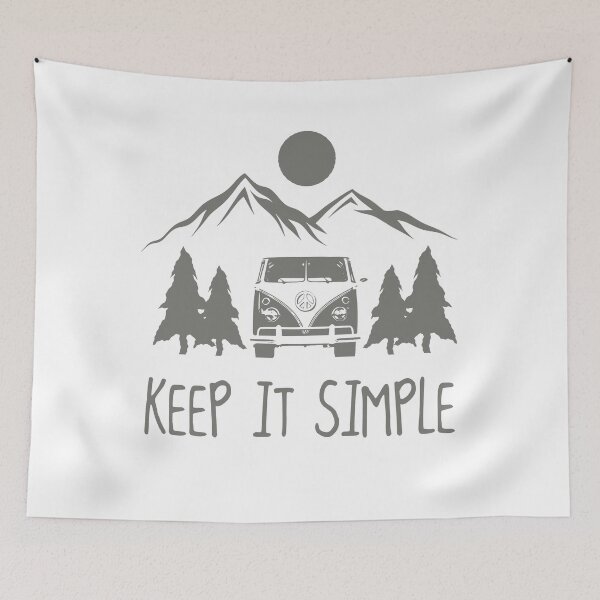 Item preview, Keep It Simple Van Life Mountain Camping Graphic designed and sold by EichStore.