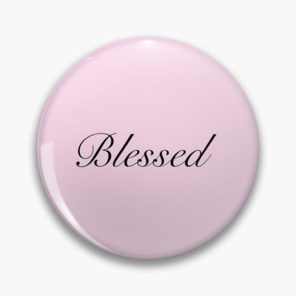 Item preview, Blessed Minimal Text Sticker & Phone Case | Aesthetic Faith Quote Design | Soft Gradient Background Print designed and sold by Hush Label.
