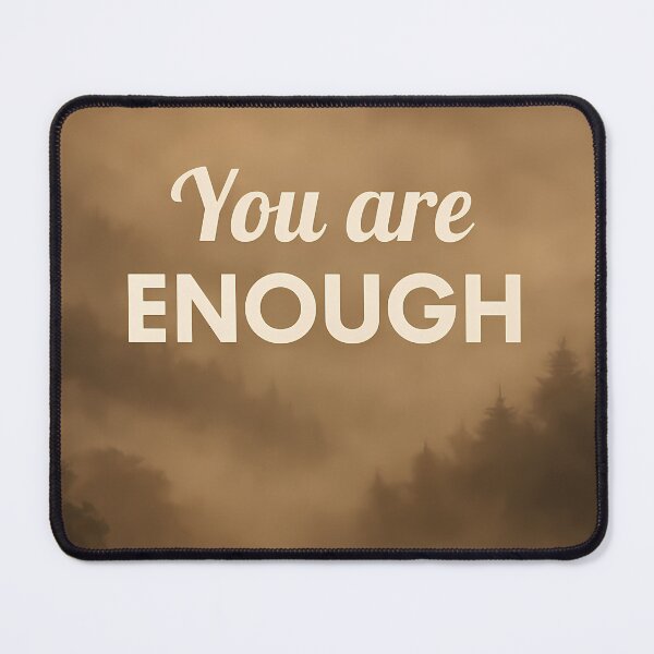 Item preview, You Are Enough | Modern Minimal Typography Poster | Positive Self-Love Affirmation Wall Art | Calm Clarity Aesthetic Home Decor designed and sold by PaintedPixels01.