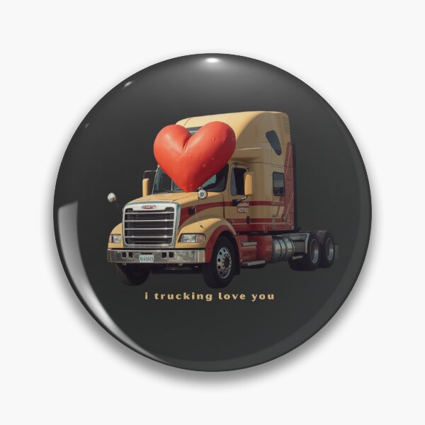 Item preview, I Trucking Love You - Cute Pun | TeeHee Puns Funny Design designed and sold by TeeHee Puns.