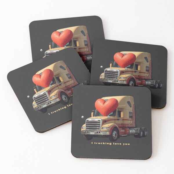 Item preview, I Trucking Love You designed and sold by TeeHee Puns.