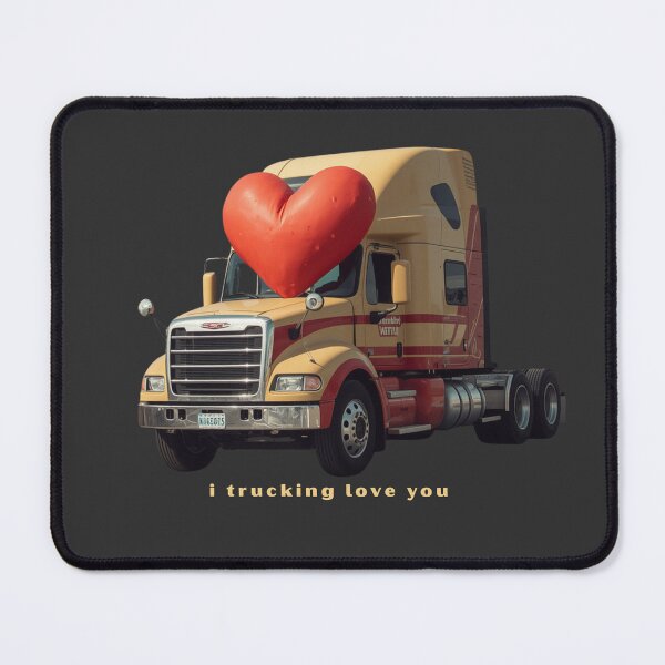 Item preview, I Trucking Love You - Cute Pun | TeeHee Puns Funny Design designed and sold by TeeHee Puns.