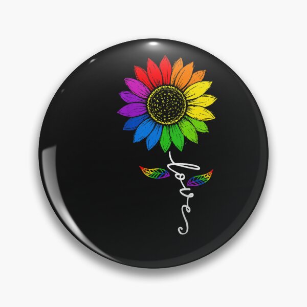 Item preview, Gay Pride Love Sunflower Rainbow Flag LGBTQ Ally LGBT Womens designed and sold by FrankIsabel.