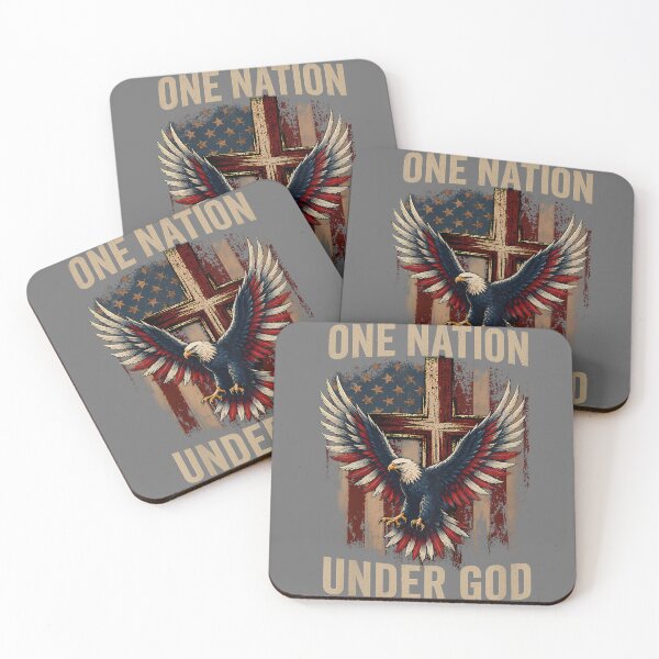Item preview, One Nation Under God Flag Patriotic Christian 4th of July designed and sold by KristineLi.