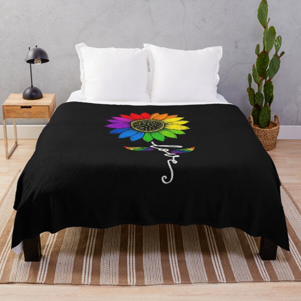 Item preview, Gay Pride Love Sunflower Rainbow Flag LGBTQ Ally LGBT Womens designed and sold by FrankIsabel.