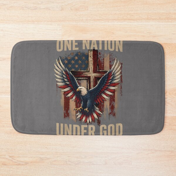 Item preview, One Nation Under God Flag Patriotic Christian 4th of July designed and sold by KristineLi.