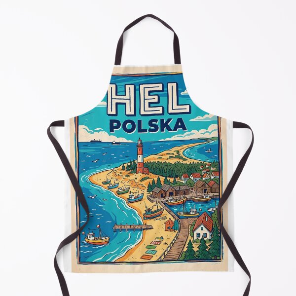 Item preview, Hel Poland Illustrated Travel Poster designed and sold by Ar0undTheW0rld.