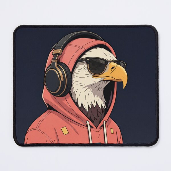 Item preview, American Eagle Headphone Hoodie designed and sold by Bluebird Crafted Tee.