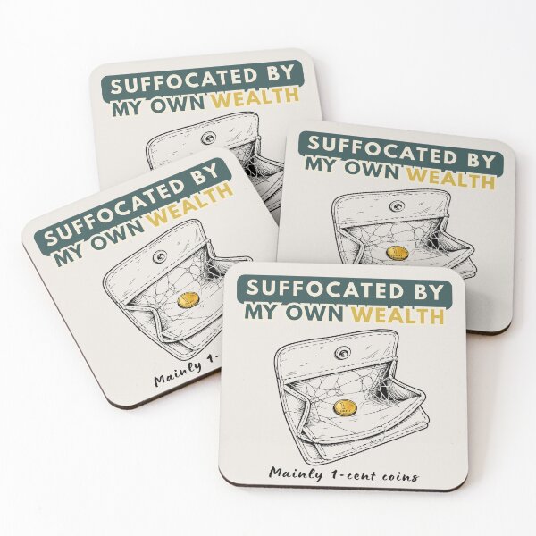 Item preview, Suffocated by My Own Wealth – Empty Wallet Finance Humor designed and sold by CHANCHANAI.