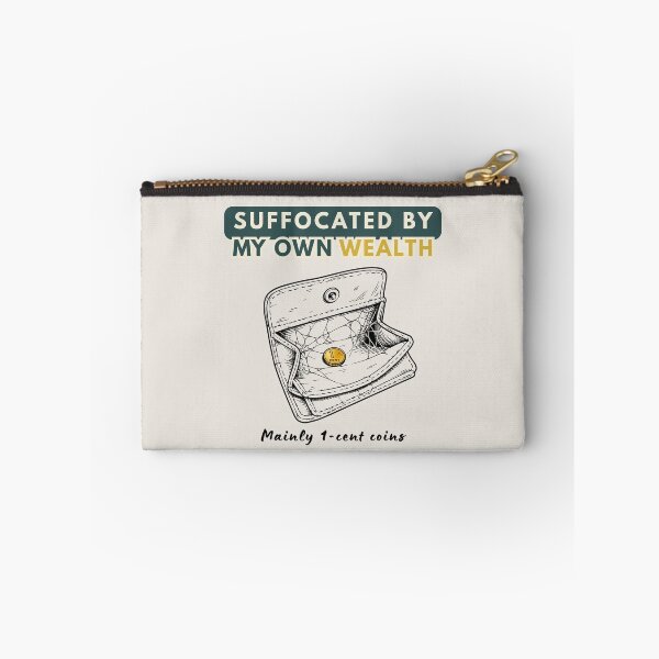 Item preview, Suffocated by My Own Wealth – Empty Wallet Finance Humor designed and sold by CHANCHANAI.