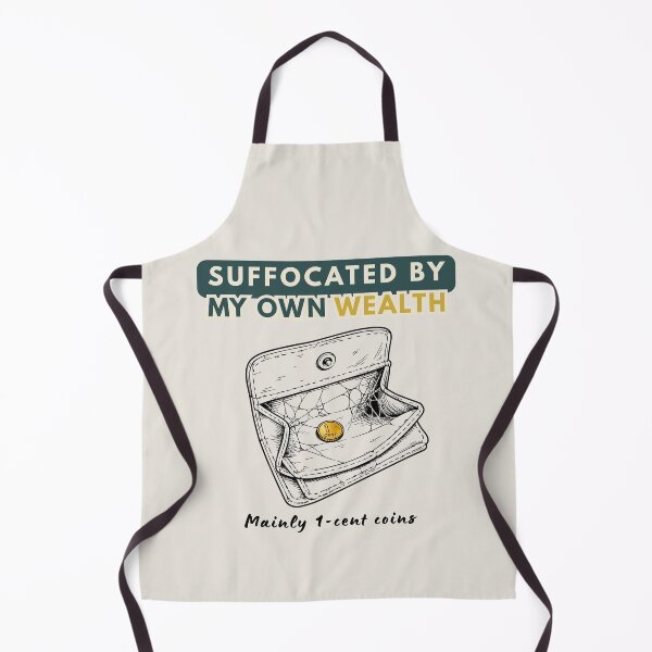 Item preview, Suffocated by My Own Wealth – Empty Wallet Finance Humor designed and sold by CHANCHANAI.