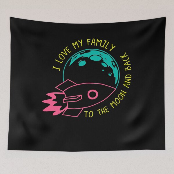 Item preview, My family and I – To the Moon and Back designed and sold by EichStore.