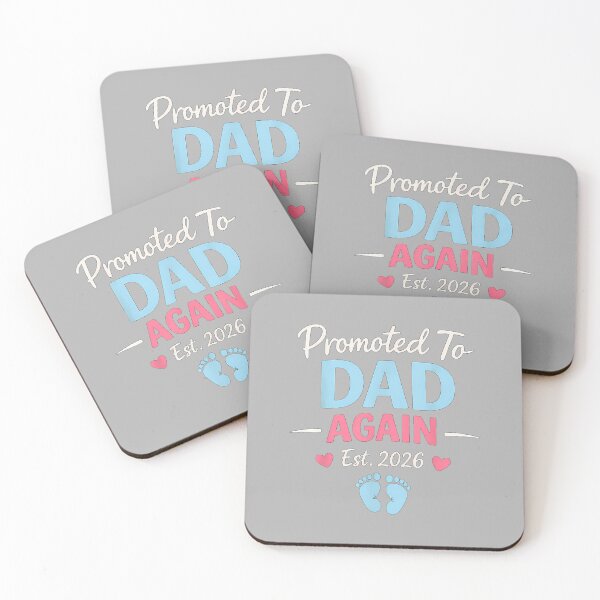 Item preview, Funny Promoted to Dad Again 2026 New Baby Announcement Dad designed and sold by ArleneRowe.