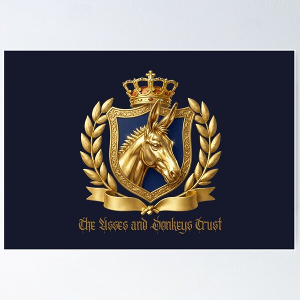 Item preview, The Asses and Donkeys Trust Emblem , Belinda Blinked  designed and sold by SelfrontStudios.