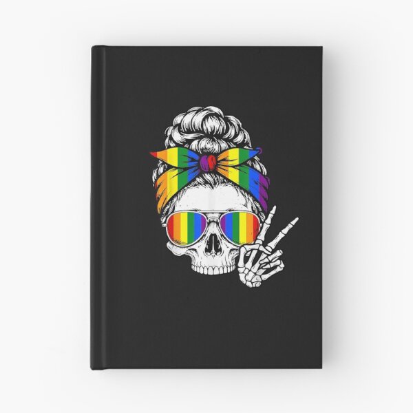 Item preview, Gay Pride Messy Bun Skull Rainbow Flag LGBTQ Ally LGBT Women designed and sold by FrankIsabel.